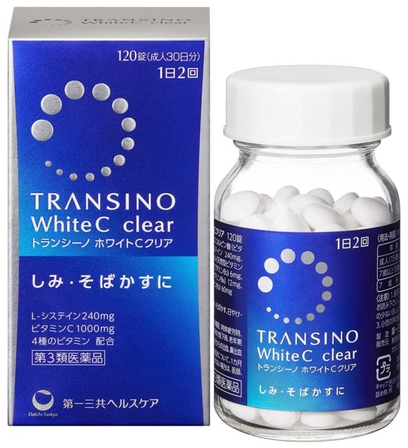 Transino White C  Clear 120 Tablets