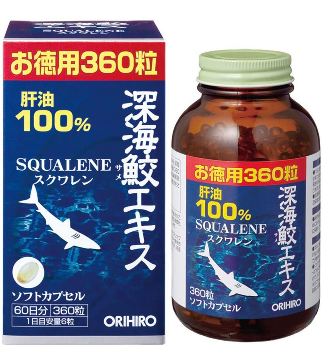 Orihiro Deep Sea Shark Extract Squalene  360 capsules